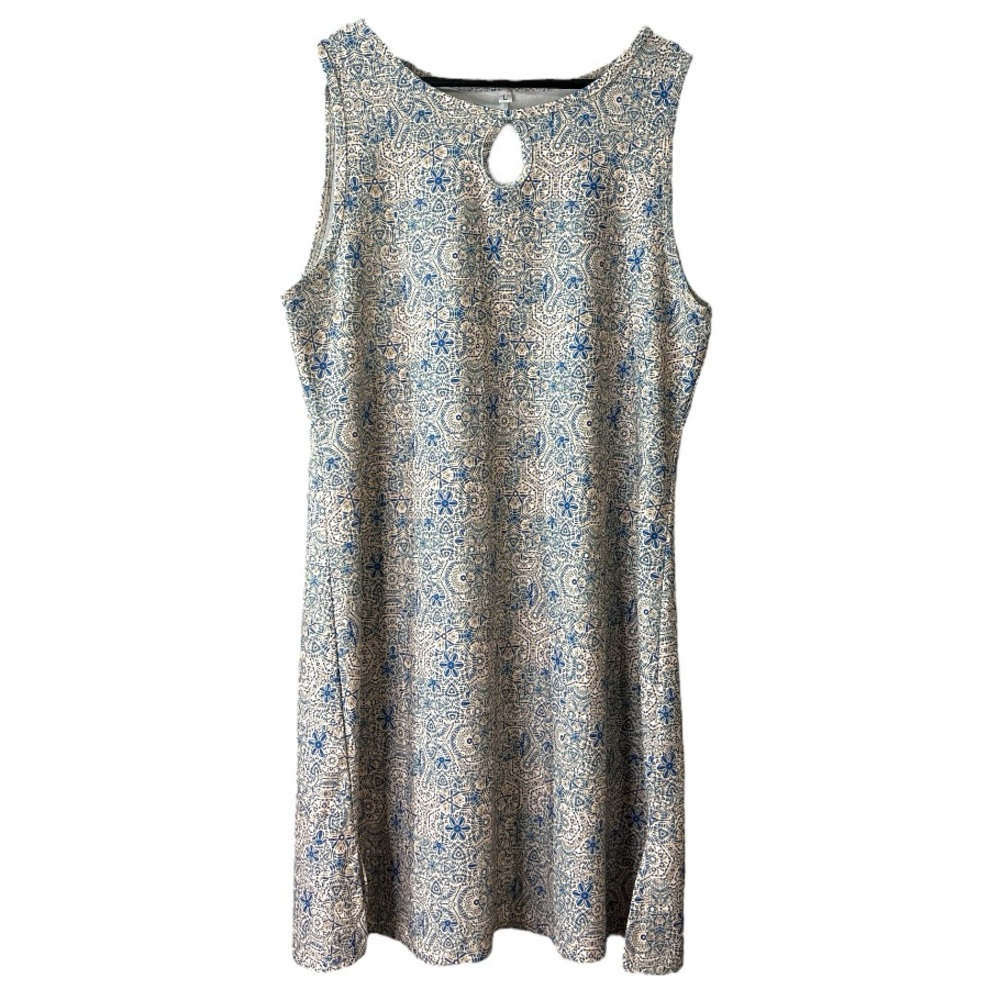 Nuu-Muu Colorful Sanddollar Ocean Shores Dress Ruu Muu Blue Peach Large Beach